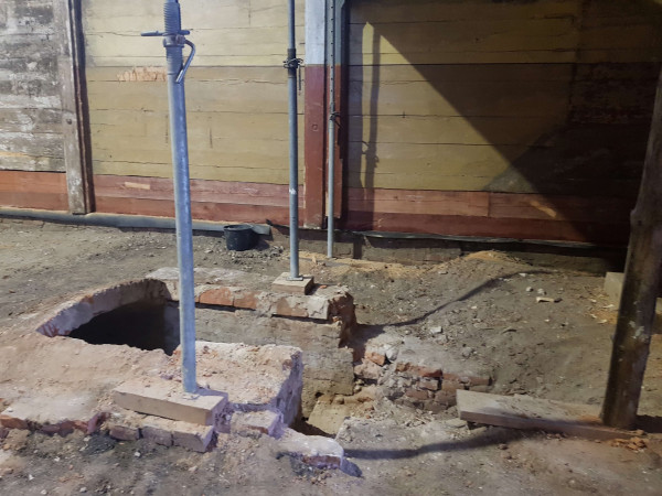 POSTĘPY PRAC PRZY KOŚCIELE W DUBIE