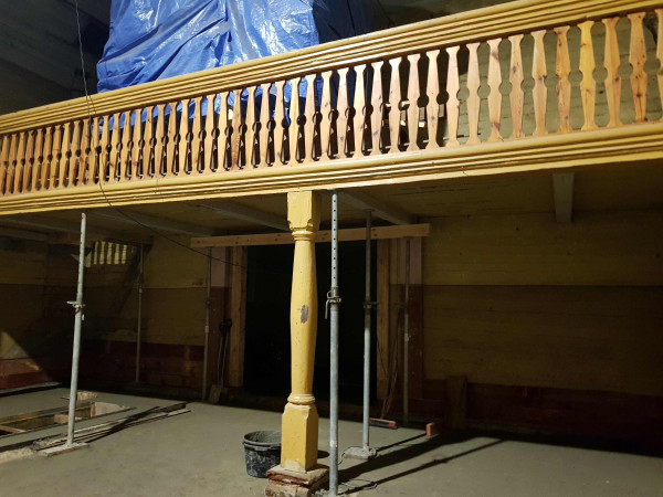 POSTĘPY PRAC PRZY KOŚCIELE W DUBIE