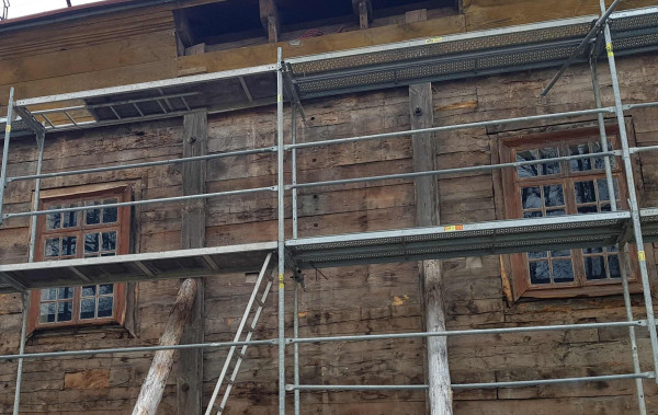 POSTĘPY PRAC PRZY KOŚCIELE W DUBIE