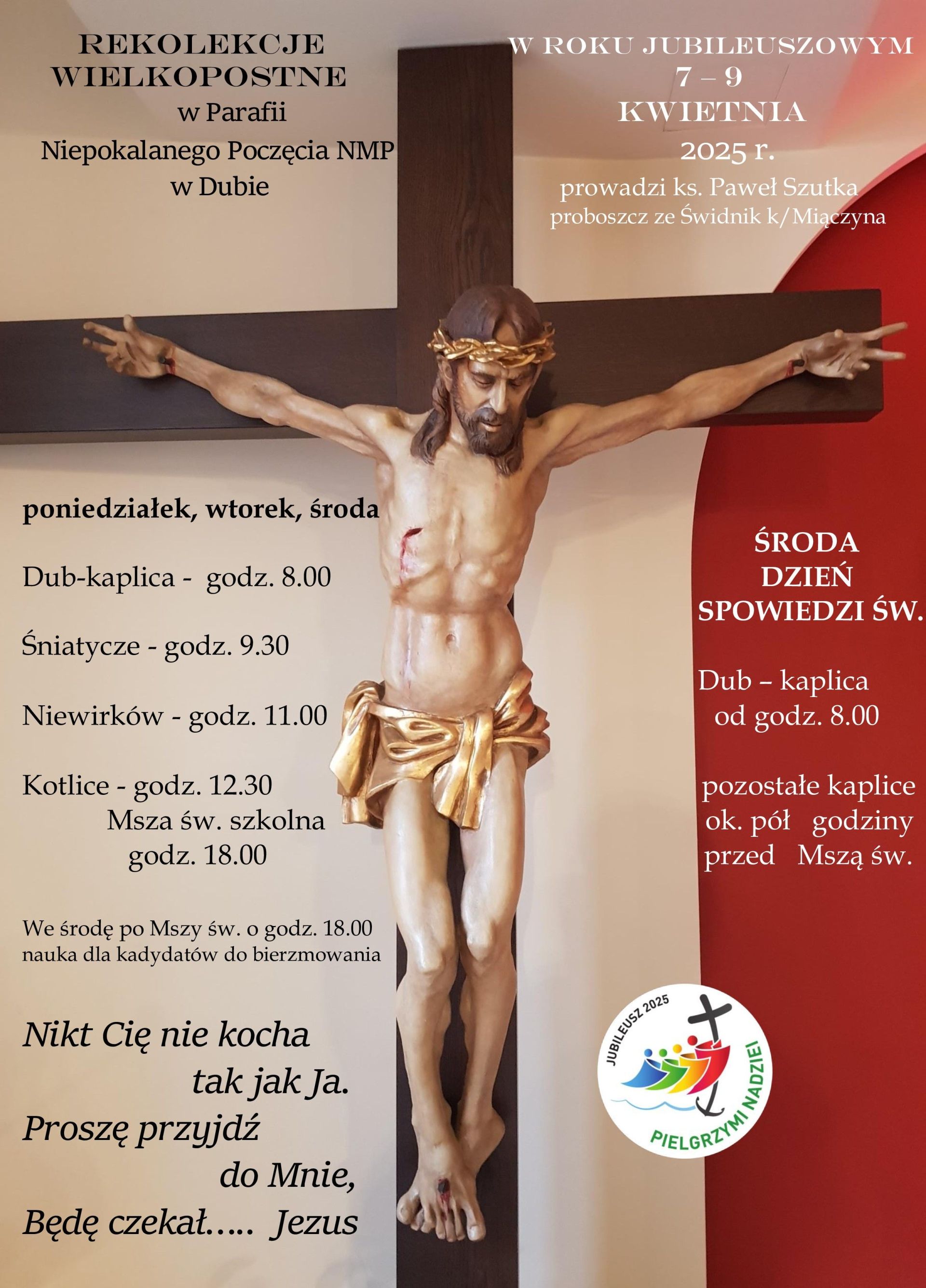 REKOLEKCJE WIELKOPOSTNE