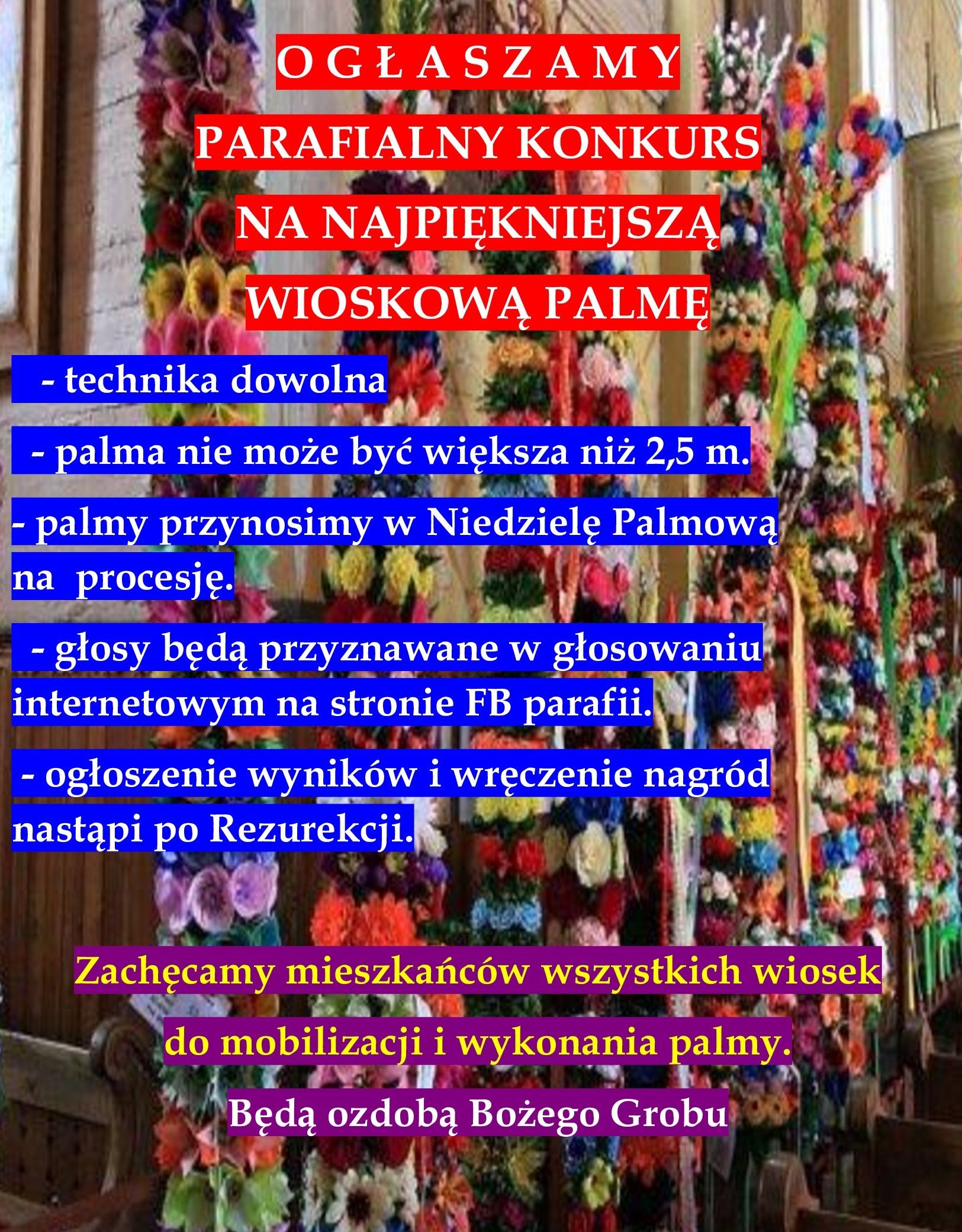 PARAFIALNY KONKURS PALMOWY