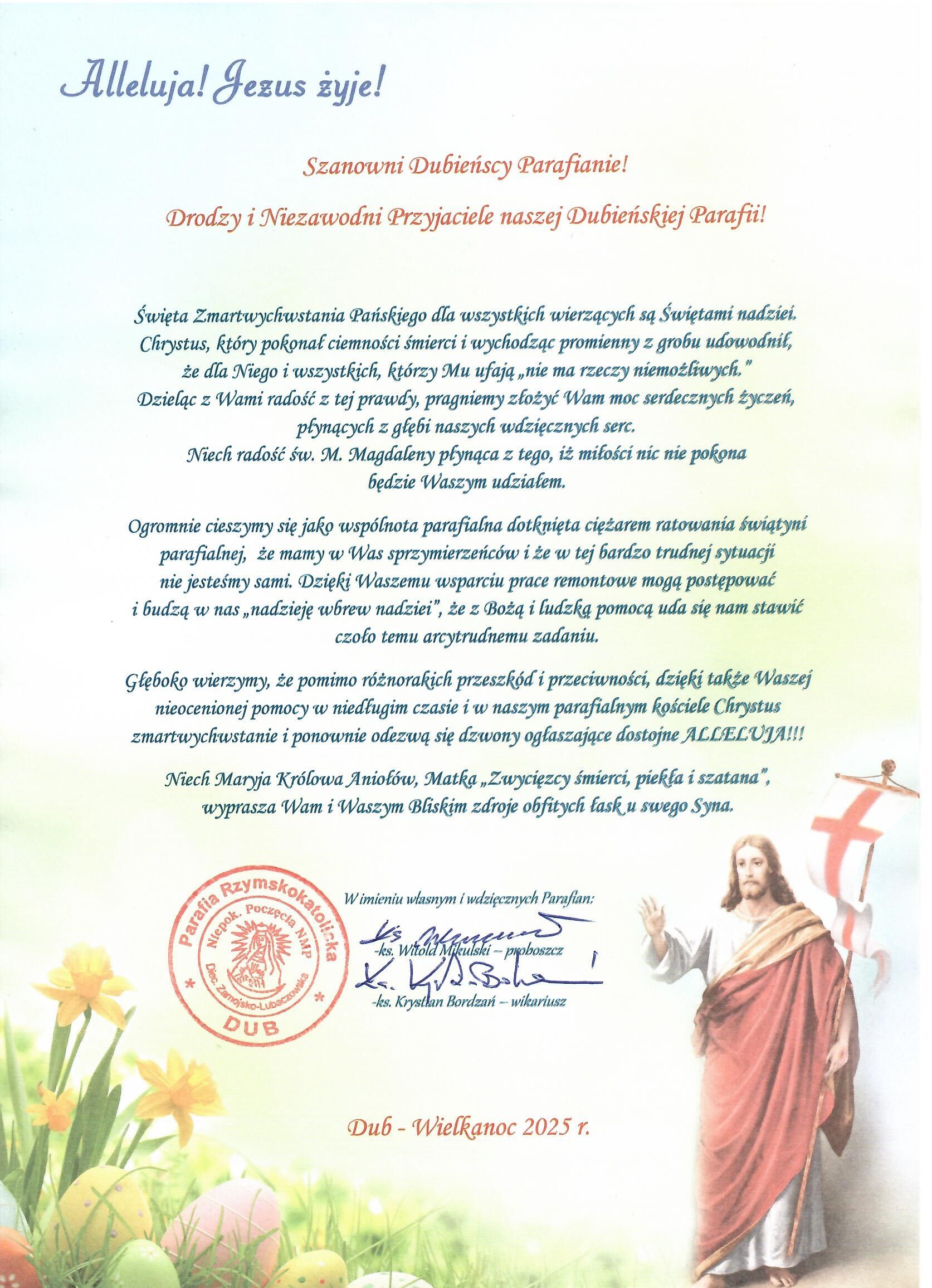 WIELKANOCNE ŻYCZENIA