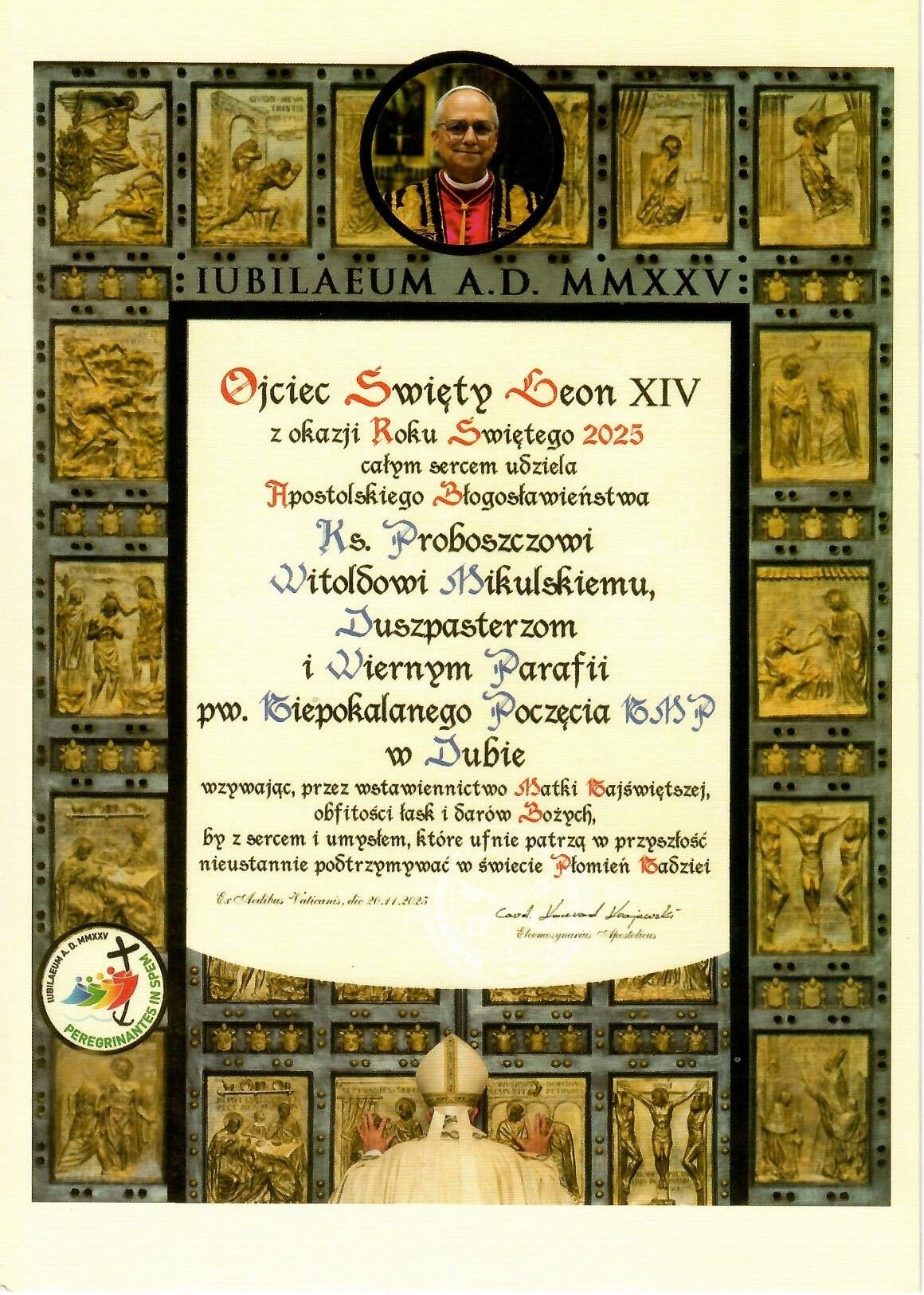 APOSTOLSKIE BŁOGOSŁAWIESTWO